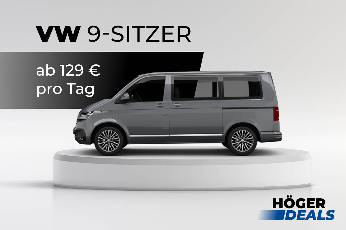 VW 9-Sitzer Bus mieten